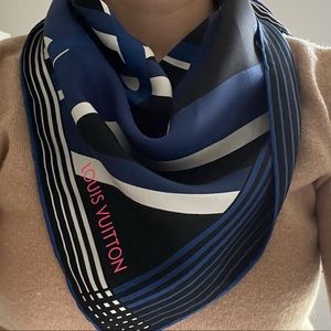Authentic Louis Vuitton silk scarf